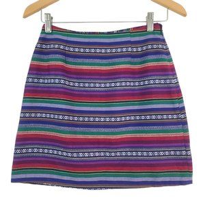 Shrinking Violet Womens Boho Mini Skirt Size S Southwestern Aztec Beachy Hippie